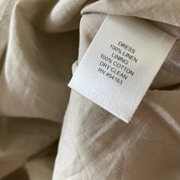 Jessica Simpson|Tan Linen Halter Dress w White Horizontal Stripes, Feminine!••• - Picture 13 of 16